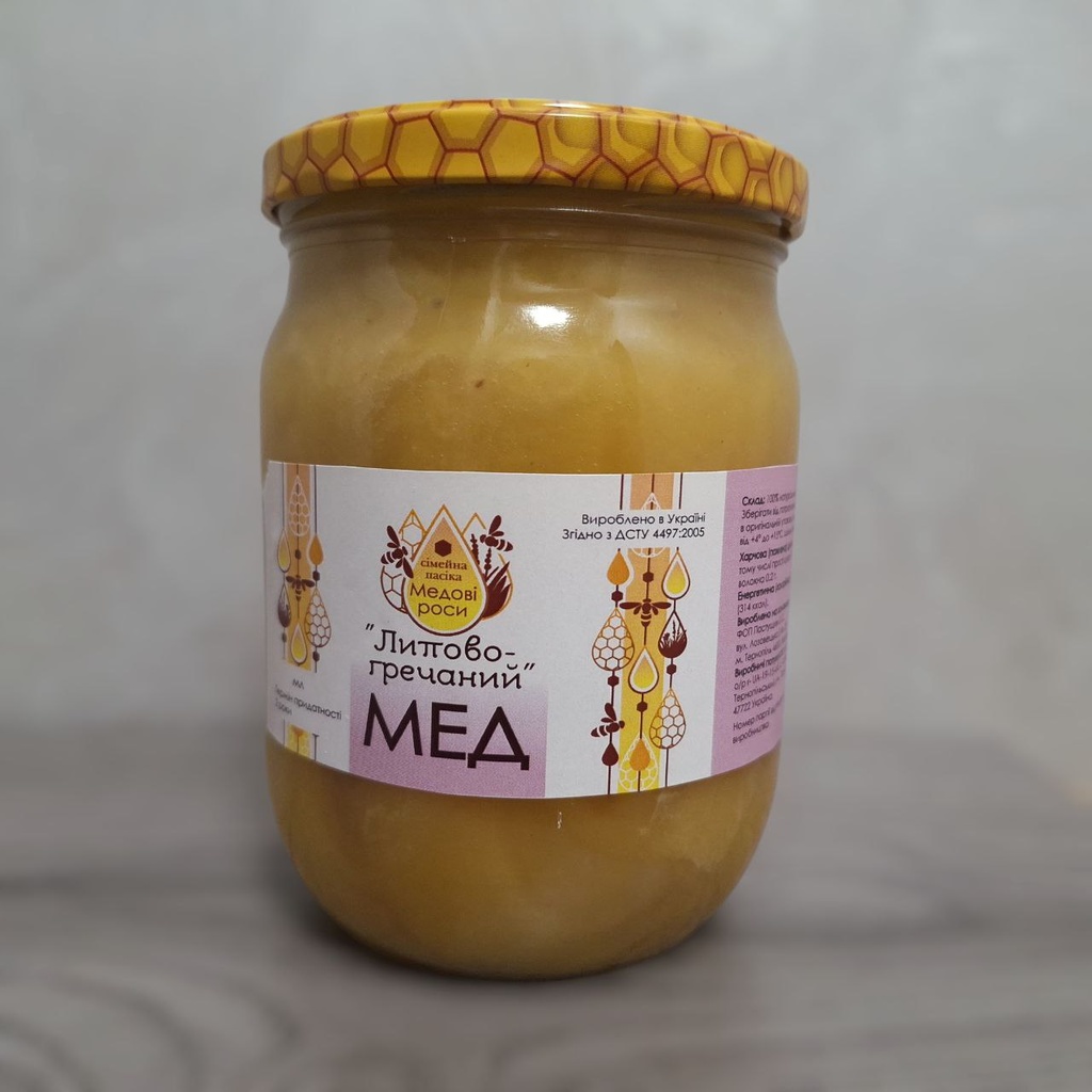 Мед липово-гречаний